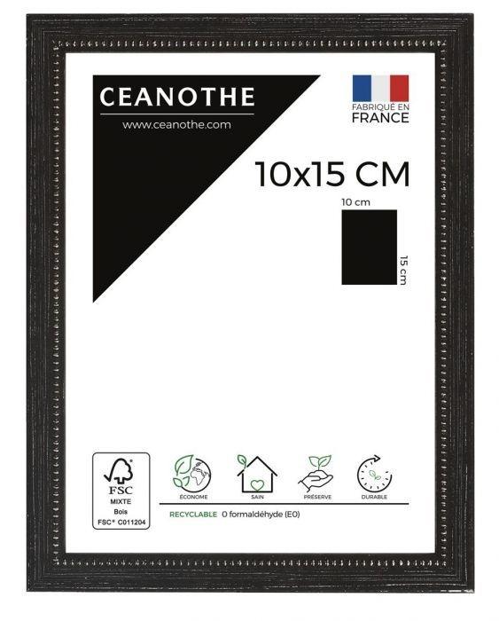 Cadre 10x15 perle noir