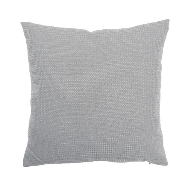 Coussin 45x45cm Déhoussable Juliet gris granit