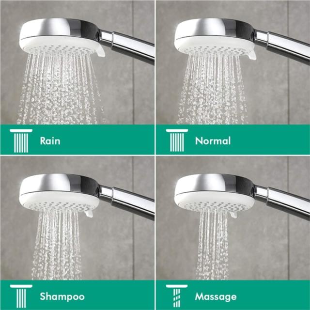 Douchette MyClub Vario 4 jets Blanc/Chromé - HANSGROHE