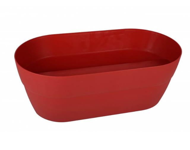 JARDINIERE CAVALIERE CANCUN 55CM ROUGE RUBIS