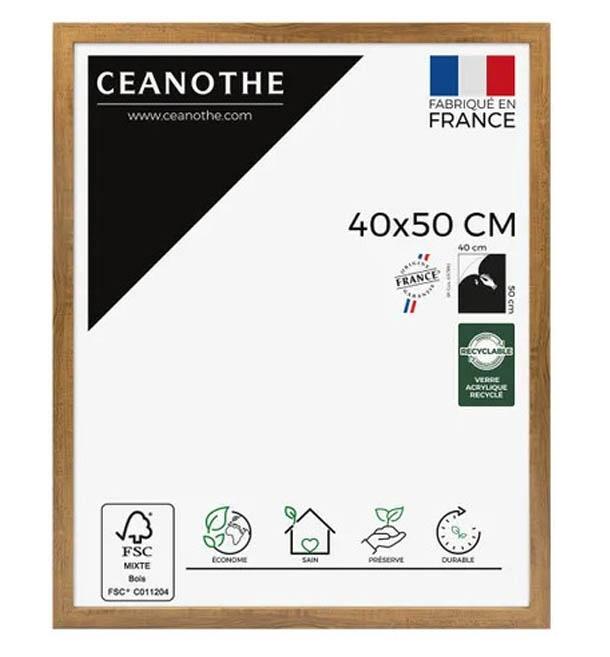 Cadre 40x50 precious noyer