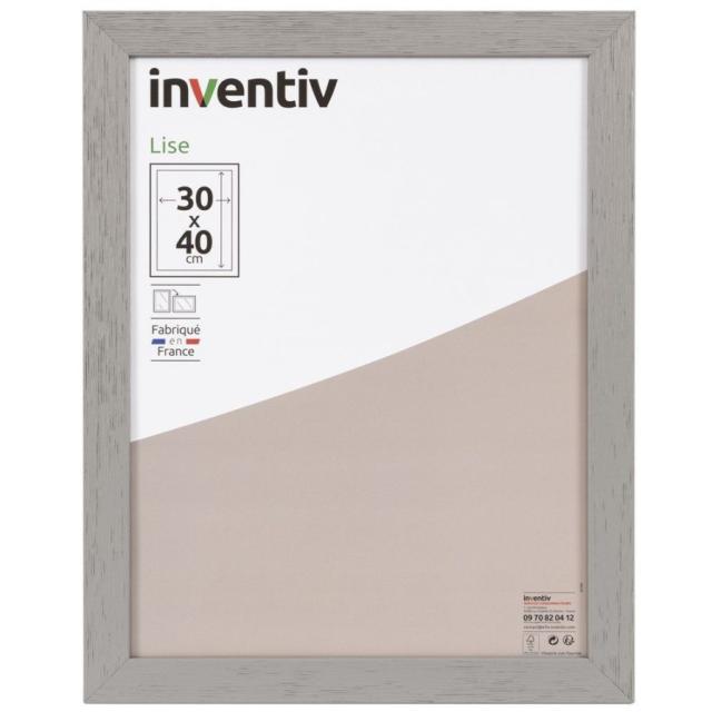 Cadre photo Lise 30x40cm Gris - INVENTIV