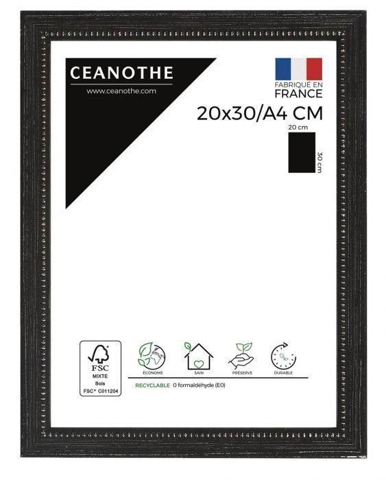 Cadre 20x30/a4 perle noir/gris