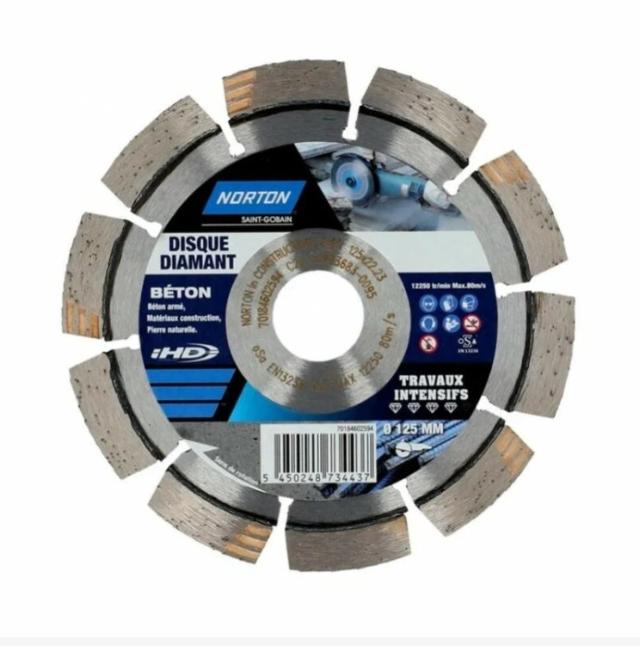 Disque diamant construction 125mm