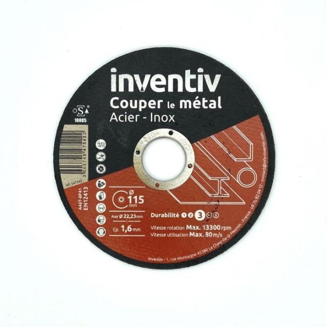 Disque a46t 115x1.6x22.23 t41 plb inventiv