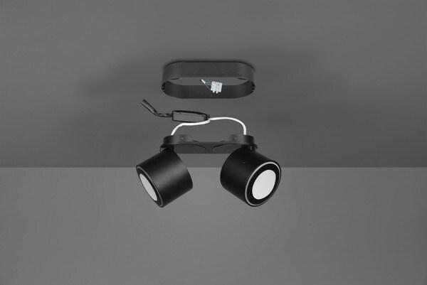Plafonnier trio taurus led 2x3w+2x1,5w 3000k