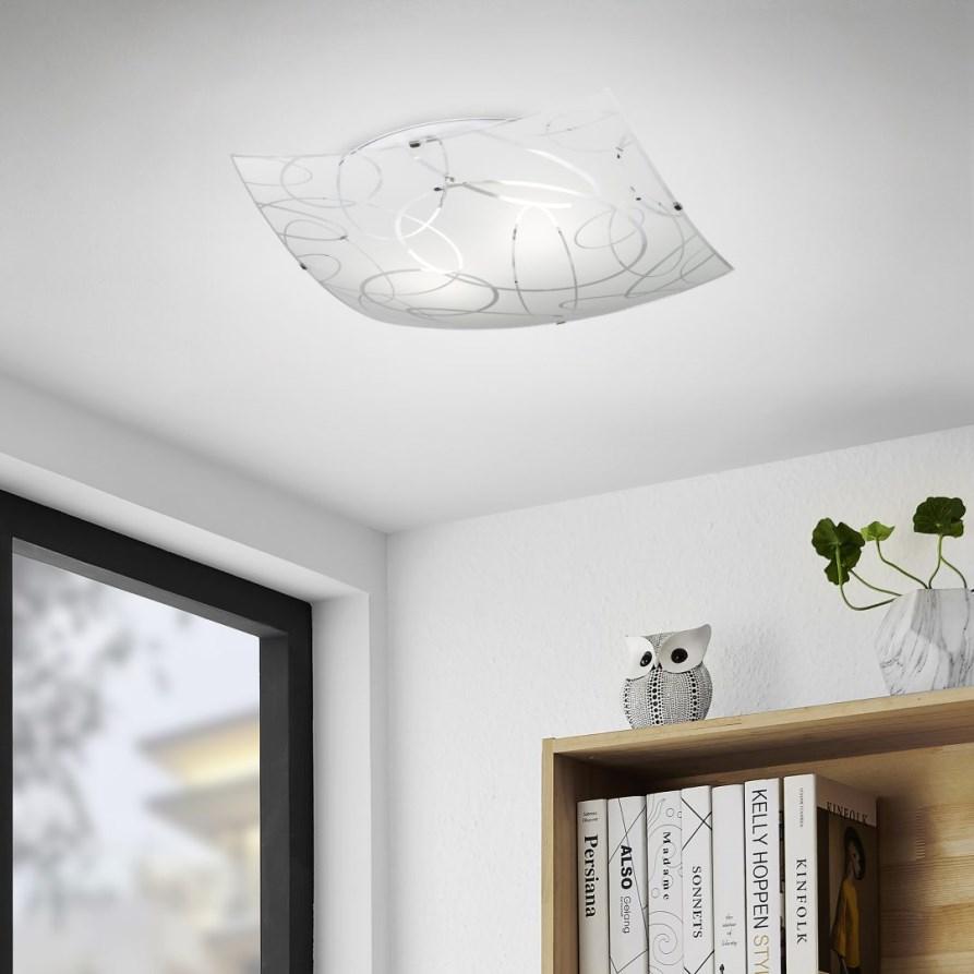 Plafonnier trio spirelli 1xe27 40w 30x30cm