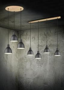 Suspension henley 3xe27 40w ip20 150x40cm