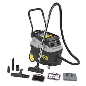 Aspirateur eau, poussière, plâtre et gravats, triple filtration et décomatage 1600W 35L