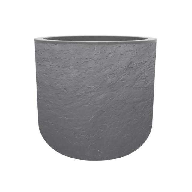 Pot rond 40cm volcania up 32,5l gris galet