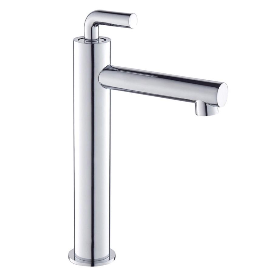 MITIGEUR LAVABO TUBO HAUT CHROME