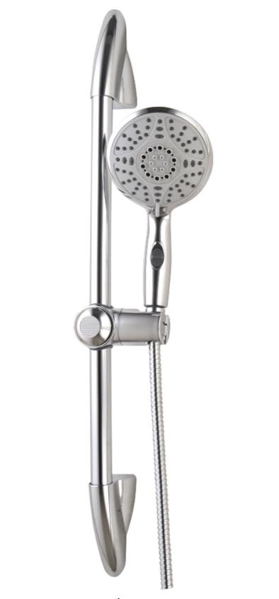 COMBINAISON ET BARRE DE DOUCHE LEPTIS 65 CHROME - 5 JETS