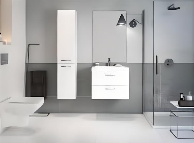 MEUBLE SMART 60CM BLANC 2 TIROIRS - AYOR