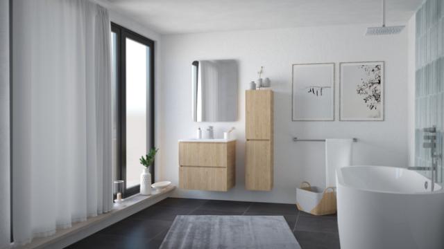 Meuble Trendy Bois 2 Tiroirs - 60cm