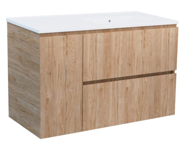 Meuble Trendy 90cm Bois 2tiroirs 1Porte - Ayor