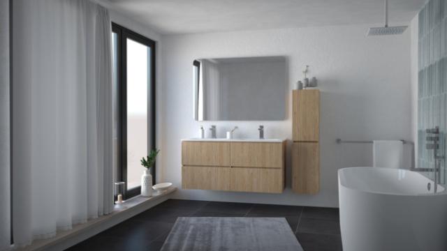 Meuble Trendy 120cm Bois 4 Tiroirs - Ayor