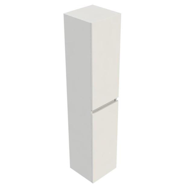 Colonne de Salle de Bain Trendy Blanc Brillant 2 Portes - 30 cm