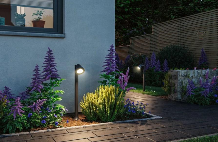 Borne Lumineuse Extérieur TRIAN Anthracite - 230V/IP44 