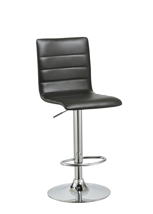 TABOURET DE BAR LORA NOIR  D.39,5X46CM