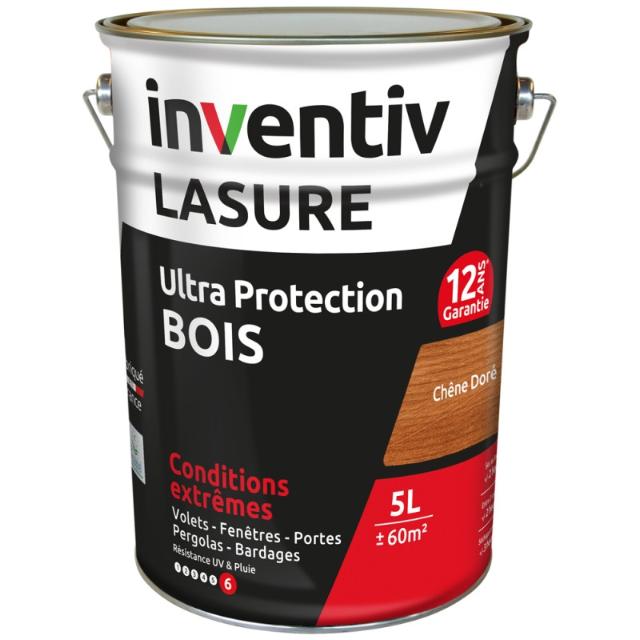 Lasure chêne doré protection 12 ans 5 litres