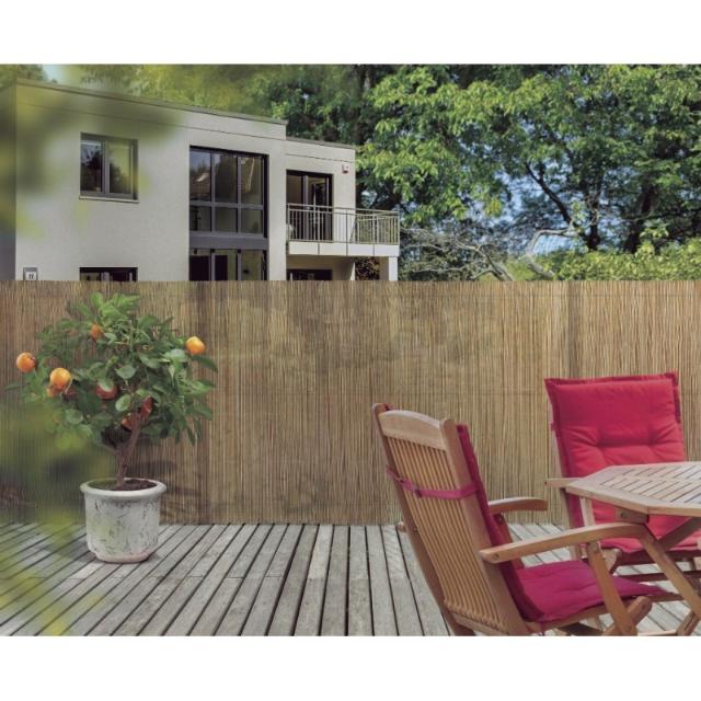 Canisse synthétique imitation osier naturel 1,50x3 mètres