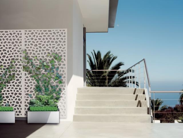 Panneaux décoratifs PP couleur blanc Mosaïque 1x2m