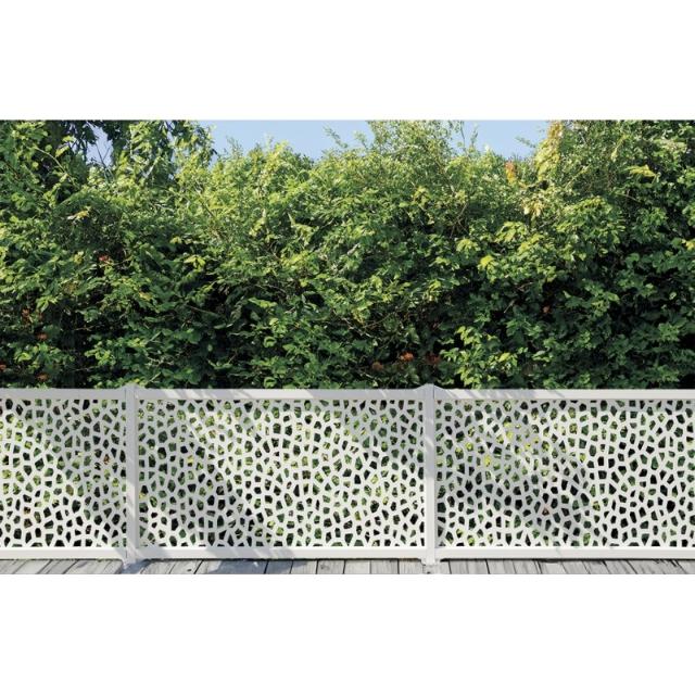 Panneaux décoratifs PP couleur blanc Mosaïque 1x2m