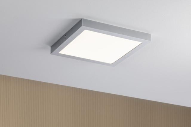 Panneau LED Abia 300x300mm 22W 2200lm 2700K plastique chrome mat 230V