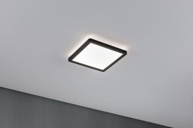 Panneau LED Atria Shine 190x190mm 11,2W 1360lm 4000K noir 230V