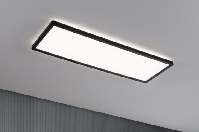 Panneau LED Atria Shine 580x200mm 22W 2700lm 4000K noir 230V