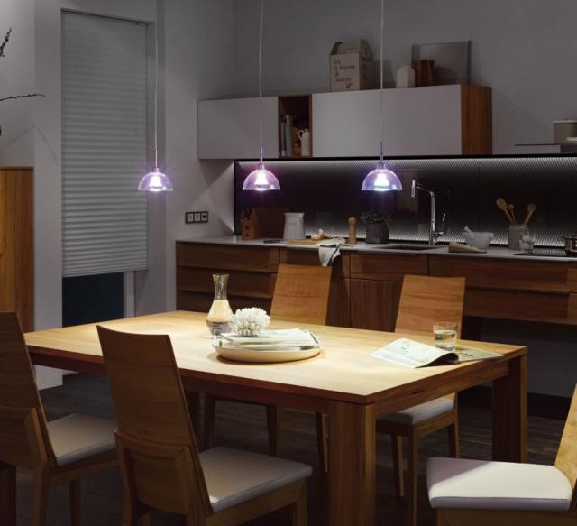 Urail Suspension Sarrasani E14 max 20W Noir dépoli/Dicro métal/verre 230V