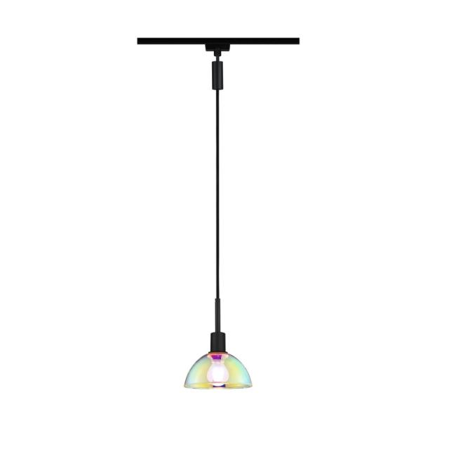 Urail Suspension Sarrasani E14 max 20W Noir dépoli/Dicro métal/verre 230V