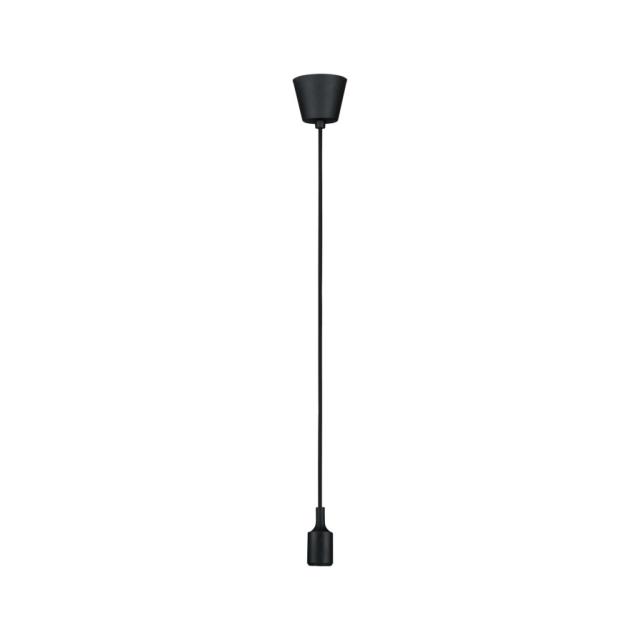 SDB Suspension Ketil IP44 max1x20W E27 silicone/plastique noir 230V