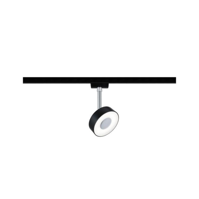 Urail Spot Circle 5W 425lm 4000K 90° Noir/Chrome métal 230V gradable