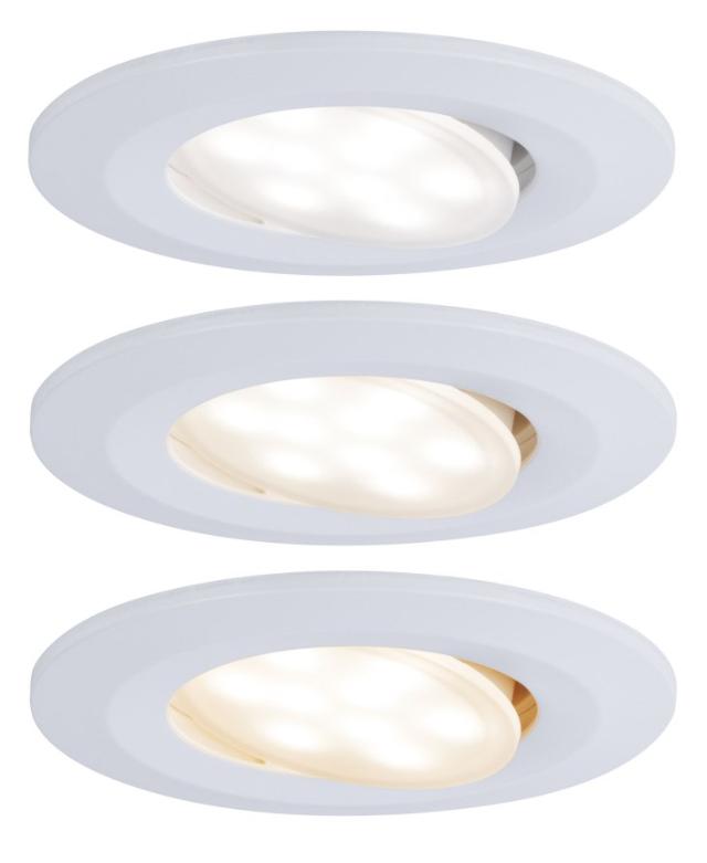 Encastré Calla LED orient. 30° D.90mm x3 5W 550lm WhiteSwitch blc 230V BBC/IP65
