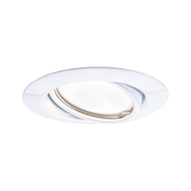 Encastré Base orientable 20° D.90mm Coin 5W 370lm 3000K métal blanc 230V