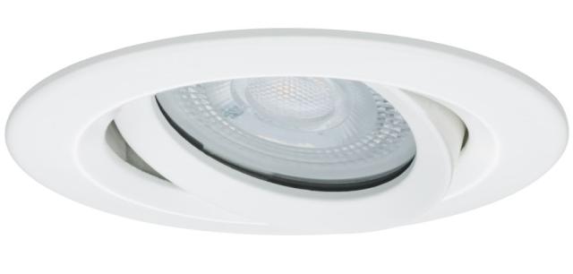Encastré Nova Plus orient. 30° D.93mm GU10 6W 470lm 4000K grad. alu blanc IP65