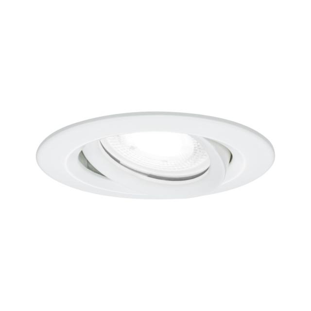 Encastré Nova Plus orient. 30° D.93mm GU10 6W 470lm 4000K grad. alu blanc IP65