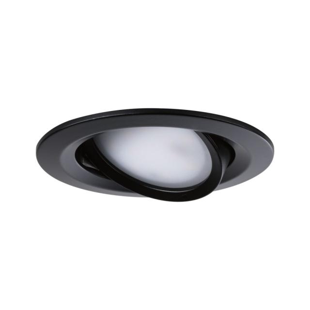 Encastré Nova orientable 50° D.84mm Coin x3 6W 470lm 2700K alu noir 230V