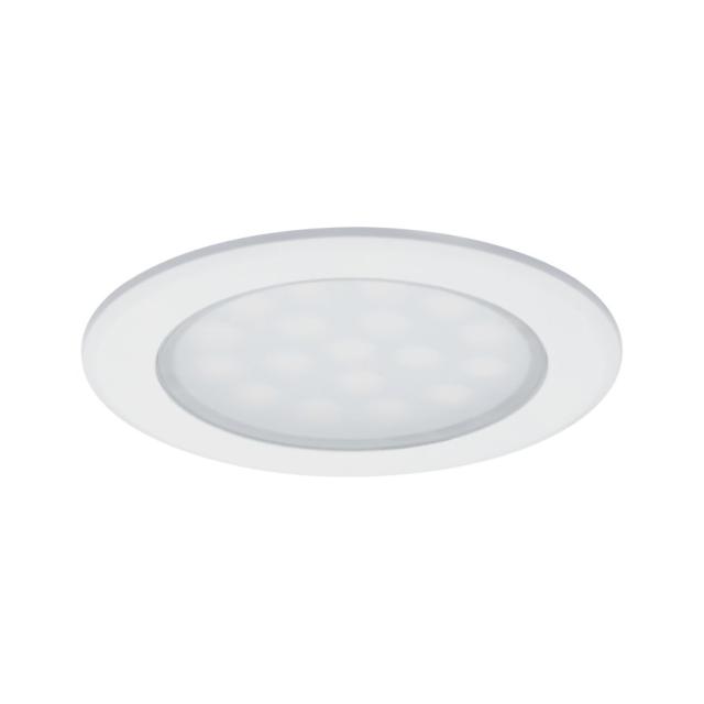 Encastrés kit meuble rond LED 2x2,5W 6 VA 3000K blanc dépoli/Alu 230/12V