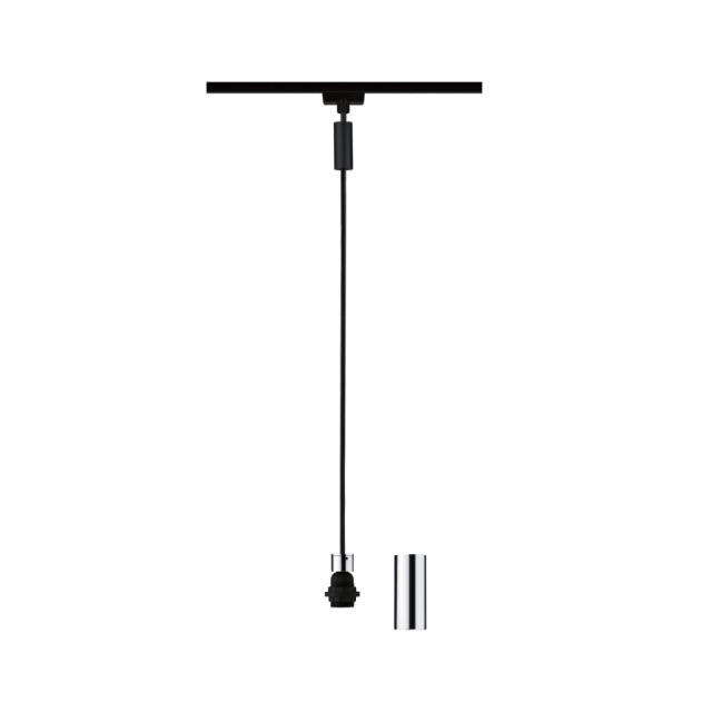 Urail Suspension 2Easy Basic E27 max20W Noir/Chrome métal 230V