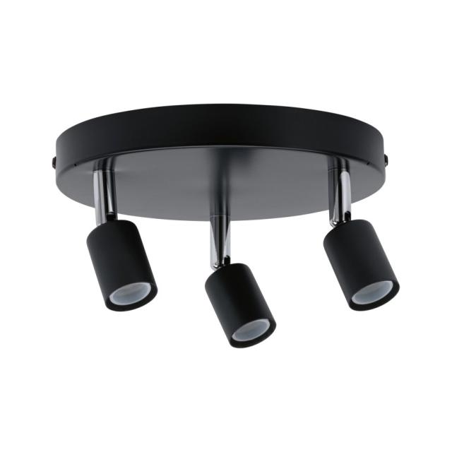 SDB Spot Carolina IP44 max.3x10W GU10 métal anthracite 230V