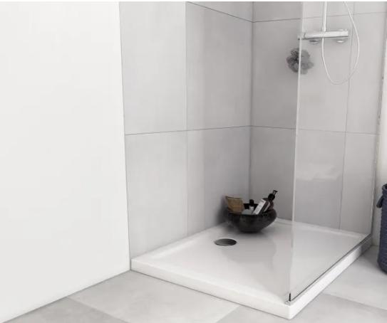 Receveur de Douche Standard Acrylique Blanc - L.120 x l.80 cm