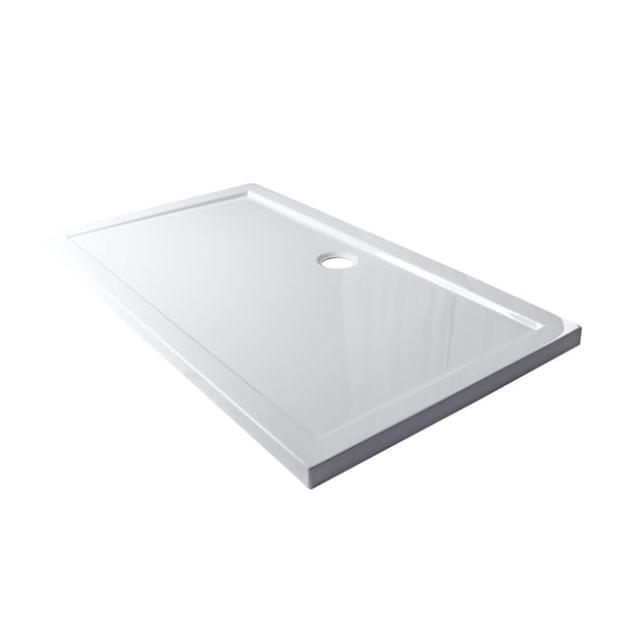 Receveur de douche standard, acrylique, blanc L.140 x l.80 cm
