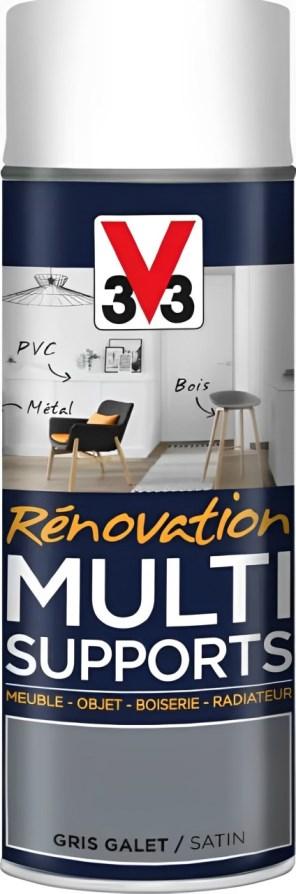 Peinture Rénovation Multisupport - Aerosol Gris galet  - 400 ml