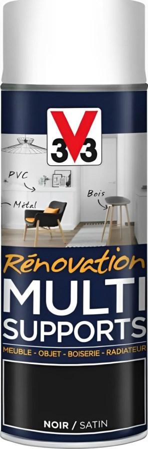 Peinture Rénovation Multisupport - Aerosol Noir  - 400 ml