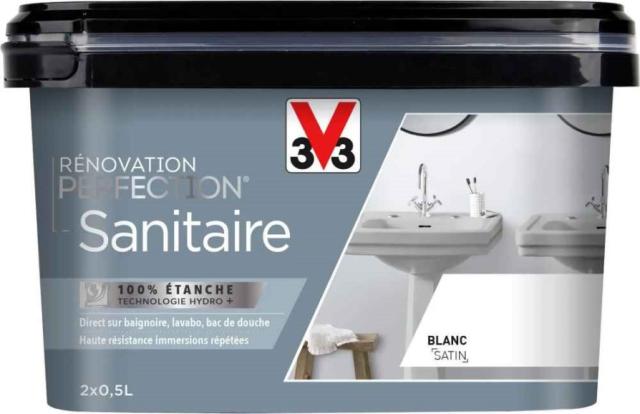 Kit Sanitaire Rénovation Perfection Blanc Satin - 1L