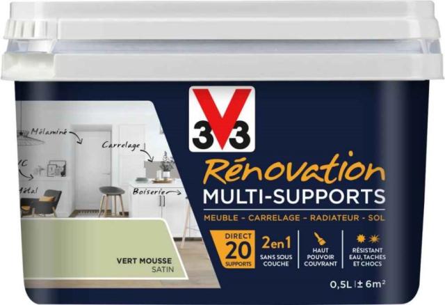 Peinture Rénovation Multi-supports Intérieur - Vert mousse