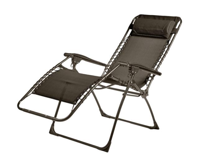 Fauteuils de detente inclinable palavas taupe