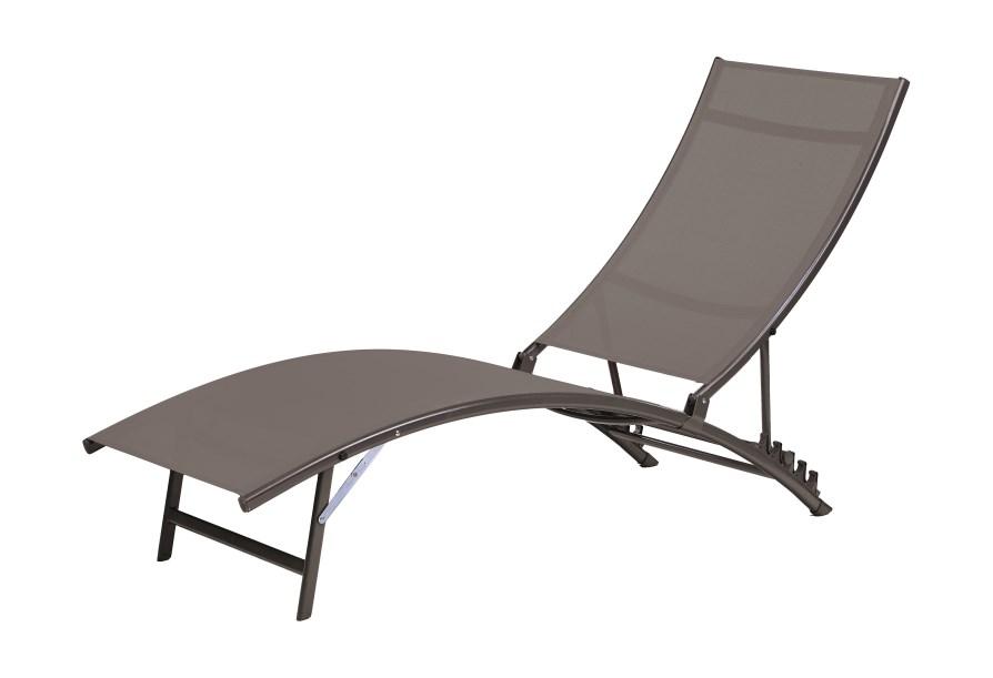 Bain de soleil 4 position bahia anthracite